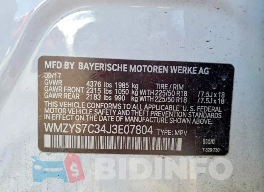 WMZYS7C34J3E07804 Photo# 12
