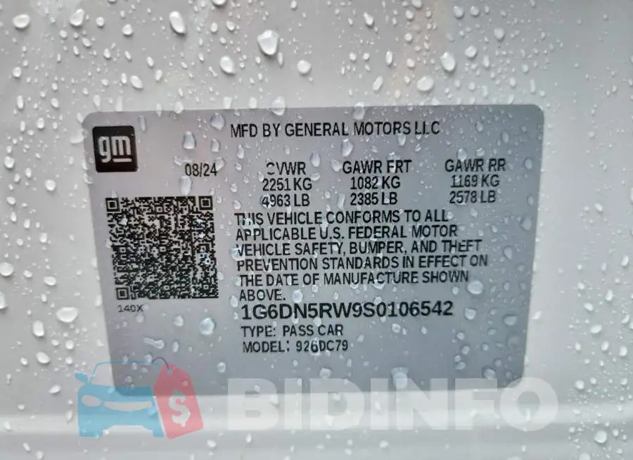 1G6DN5RW9S0106542 Photo# 12