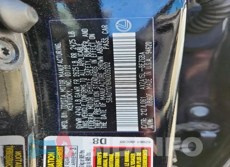 58AD11D16NU009202 Photo# 12