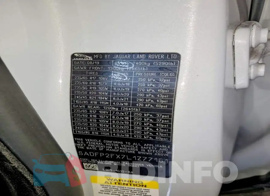 SADFP2FX7L1Z77161 Photo# 13