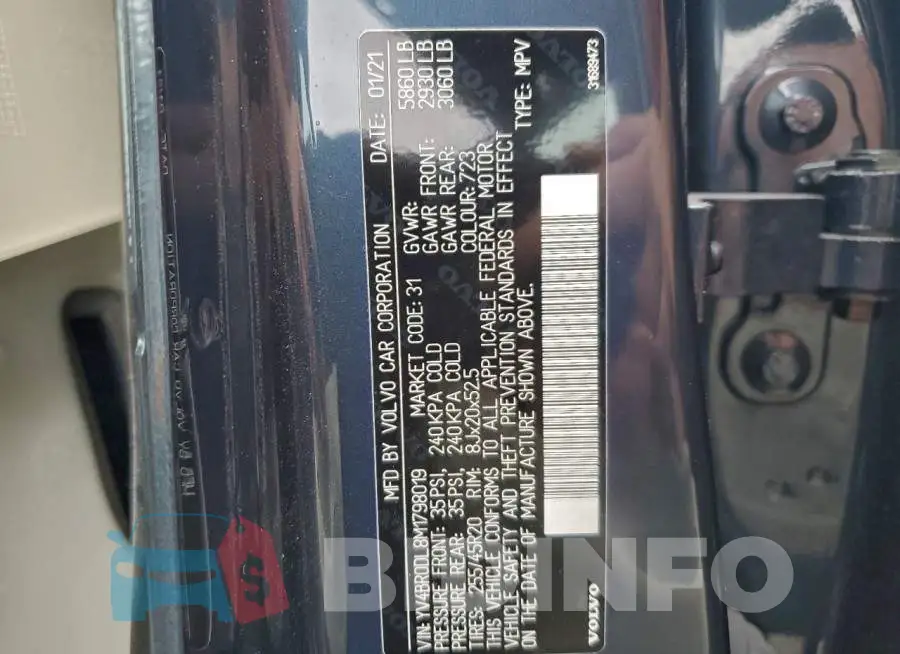 YV4BR0DL8M1798019 Photo# 14