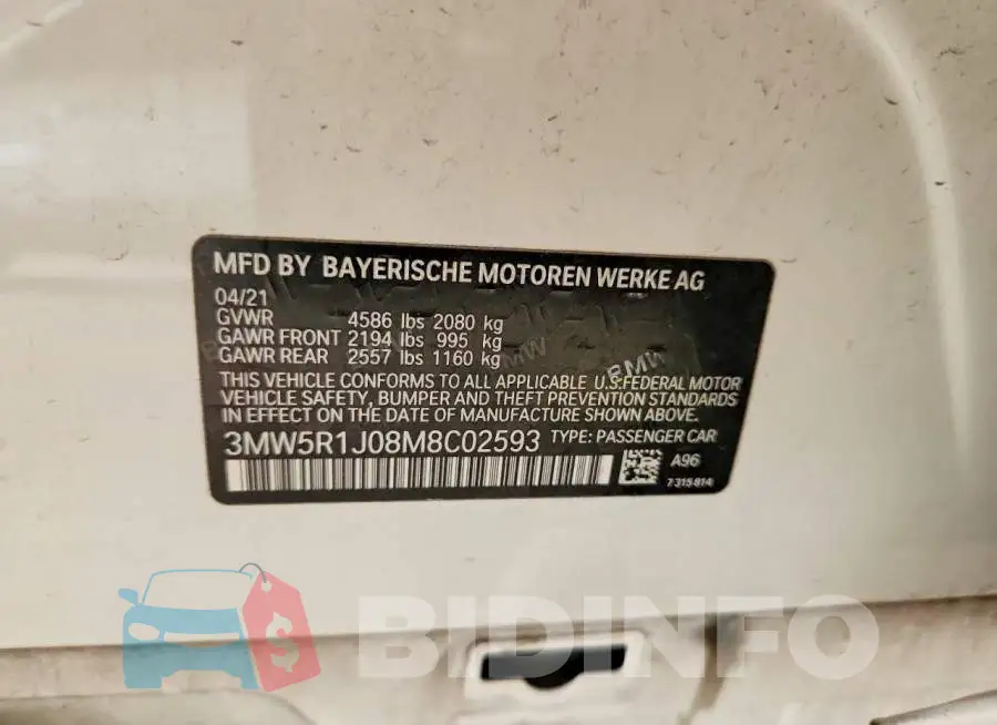 3MW5R1J08M8C02593 Photo# 12