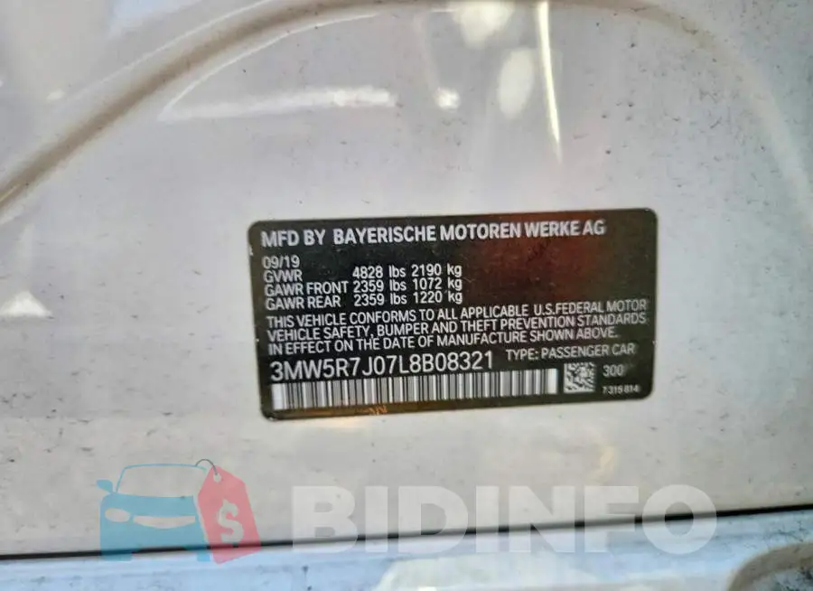 3MW5R7J07L8B08321 Photo# 12