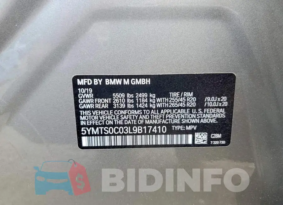 5YMTS0C03L9B17410 Photo# 13