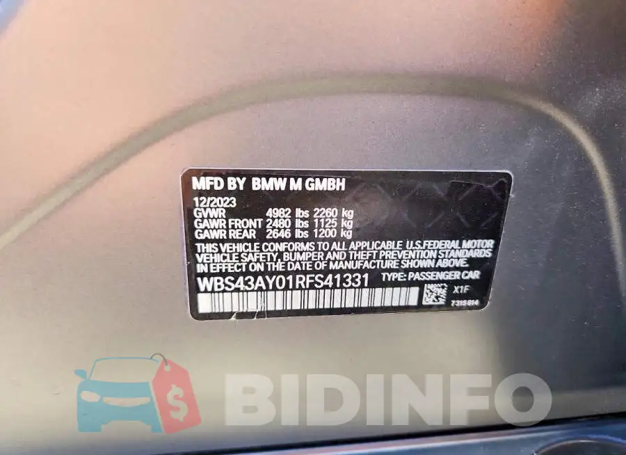 WBS43AY01RFS41331 Photo# 12