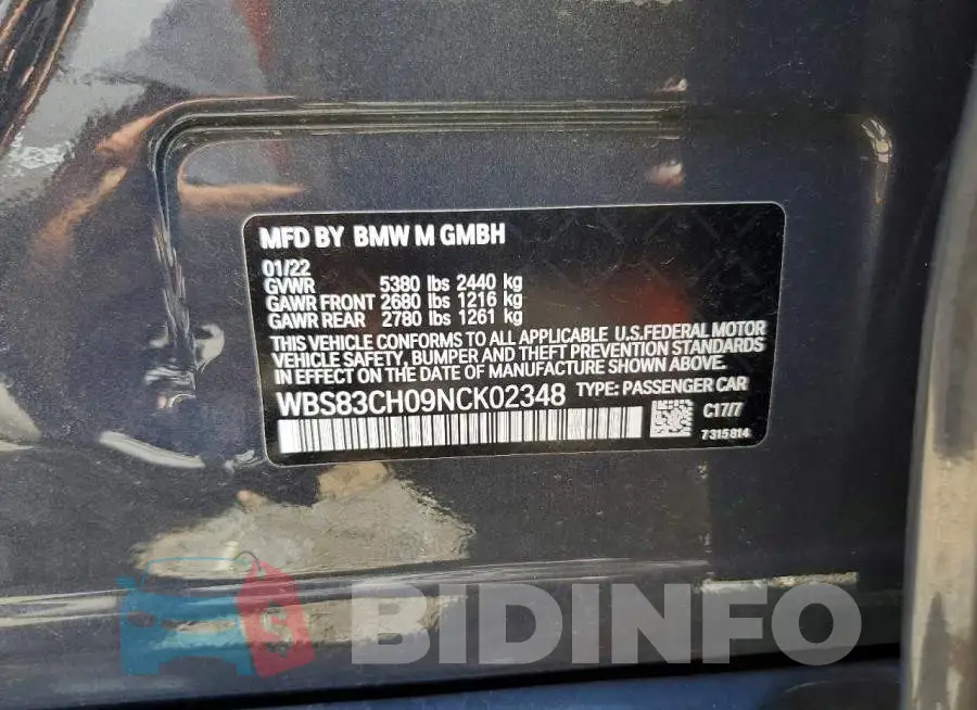 WBS83CH09NCK02348 Photo# 12