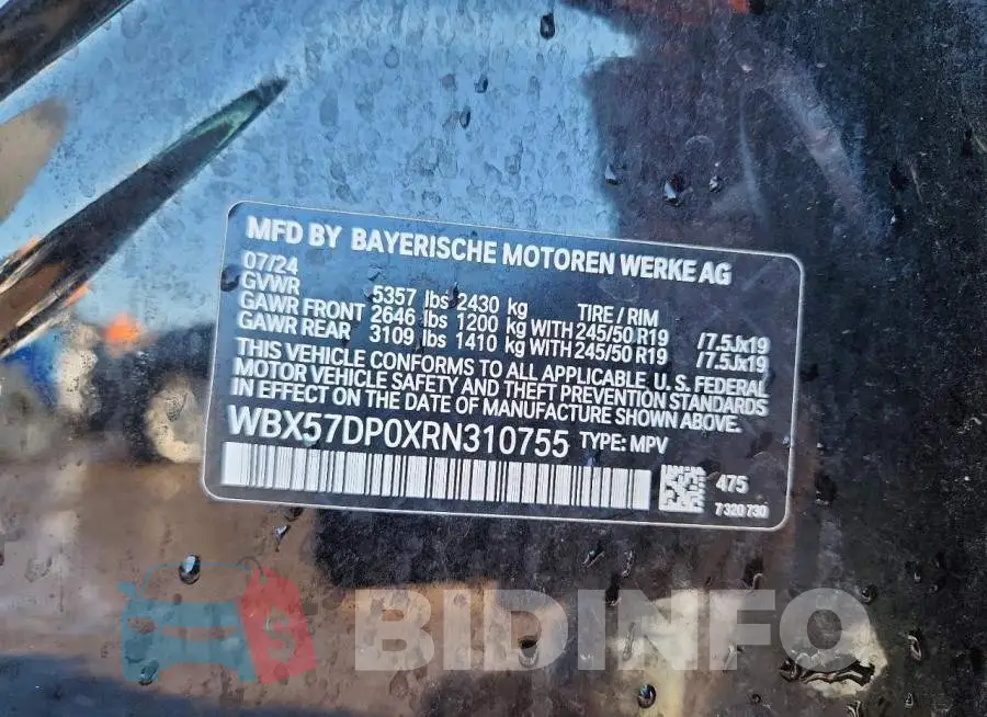 WBX57DP0XRN310755 Photo# 13