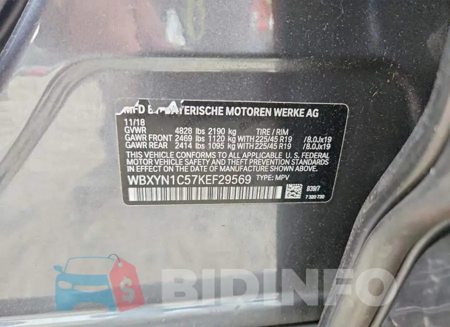 WBXYN1C57KEF29569 Photo# 14