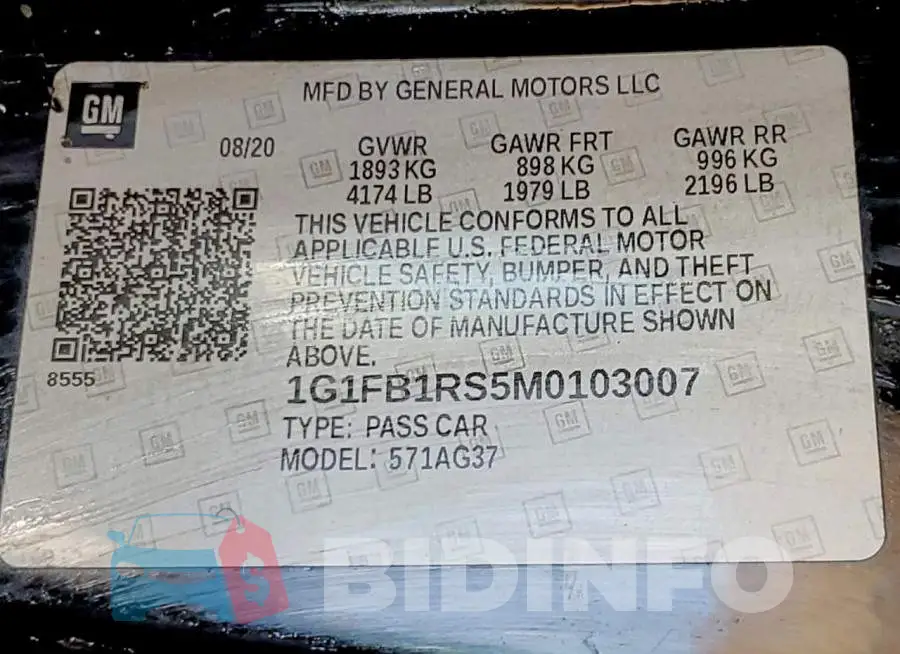 1G1FB1RS5M0103007 Photo# 13