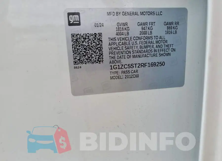 1G1ZC5ST2RF169250 Photo# 12