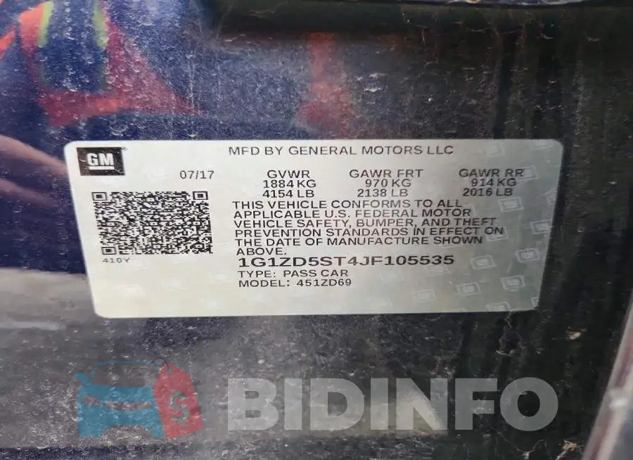 1G1ZD5ST4JF105535 Photo# 12