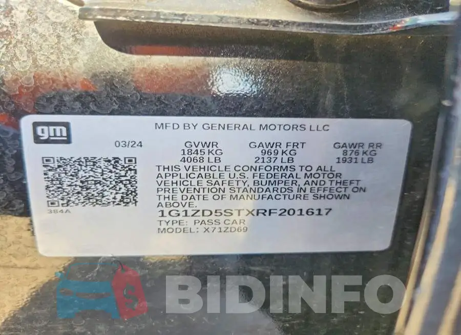 1G1ZD5STXRF201617 Photo# 12