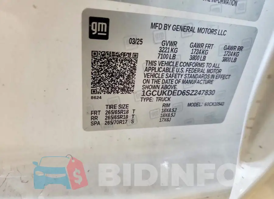 1GCUKDED6SZ247830 Photo# 12