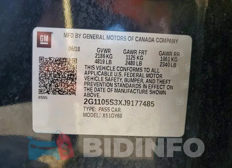 2G1105S3XJ9177485 Photo# 12