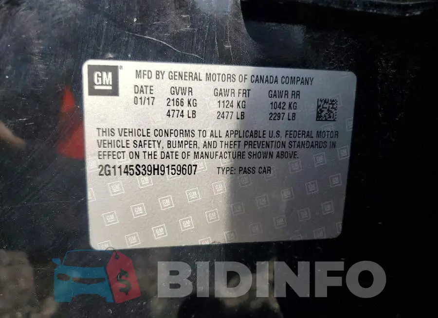 2G1145S39H9159607 Photo# 13