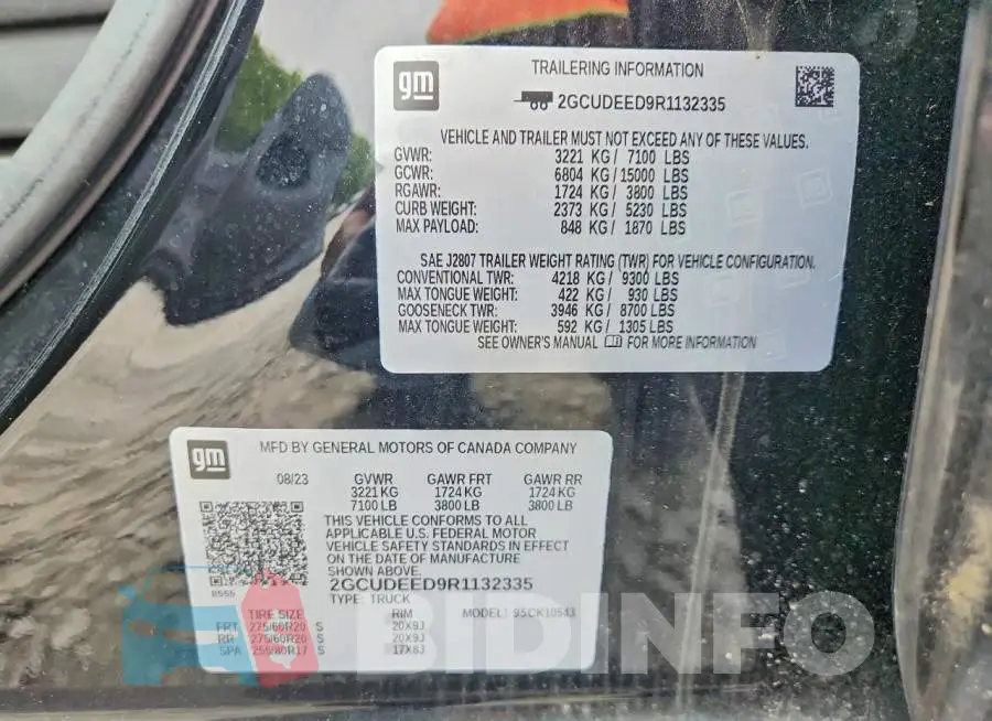2GCUDEED9R1132335 Photo# 12