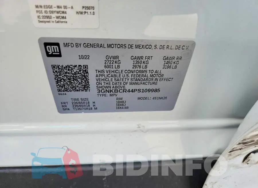 3GNKBCR44PS109985 Photo# 13