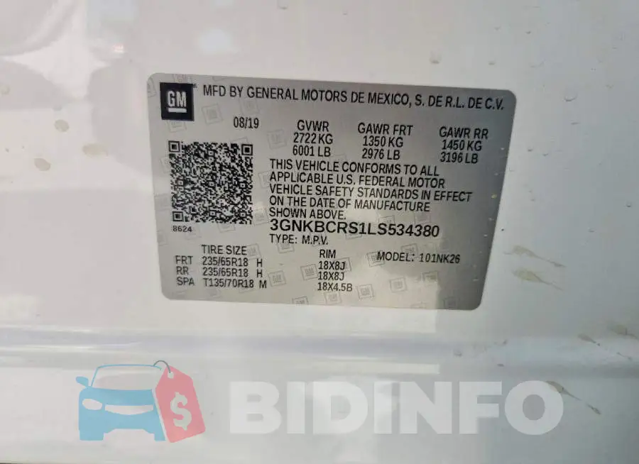 3GNKBCRS1LS534380 Photo# 13