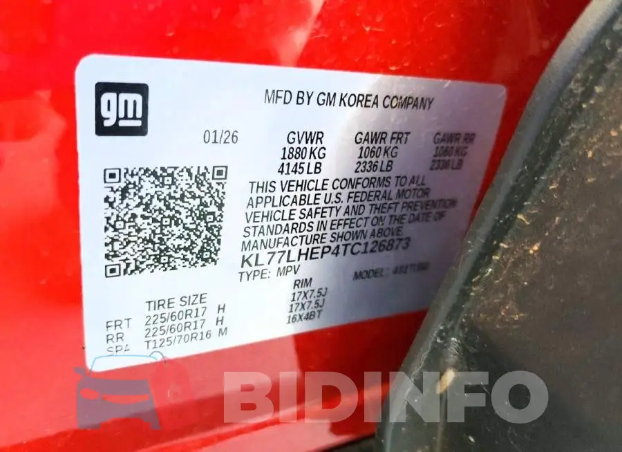 KL77LHEP4TC126873 Photo# 13