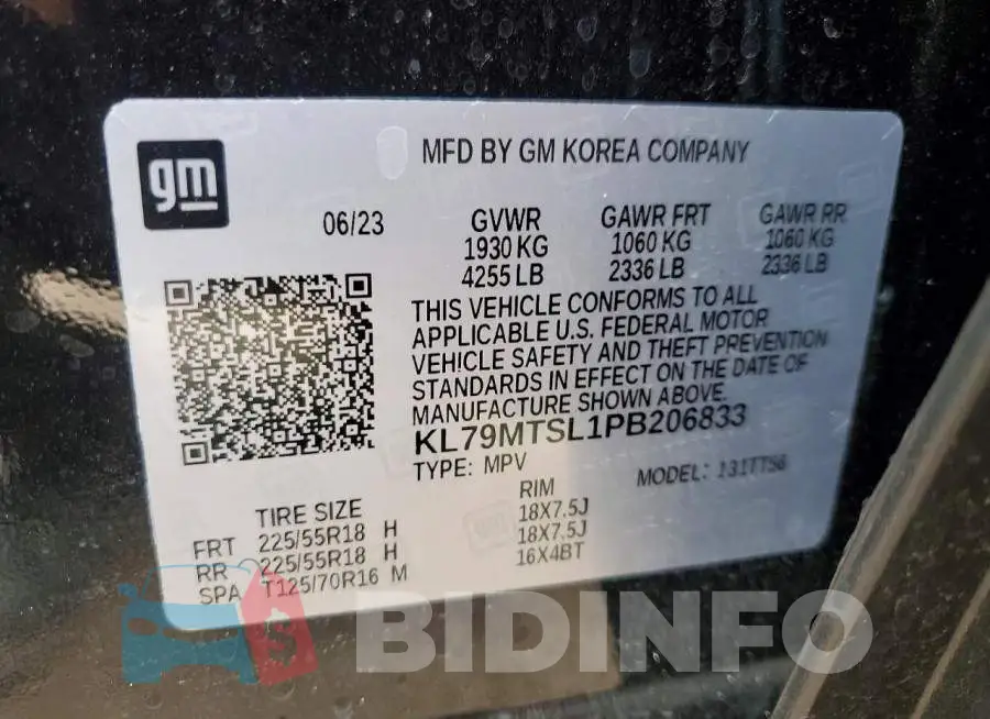 KL79MTSL1PB206833 Photo# 13