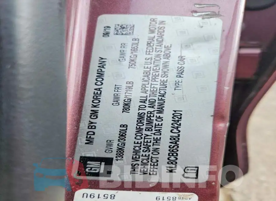 KL8CB6SA8LC424201 Photo# 12