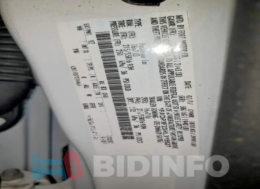 1FADP3F23HL315527 Photo# 12