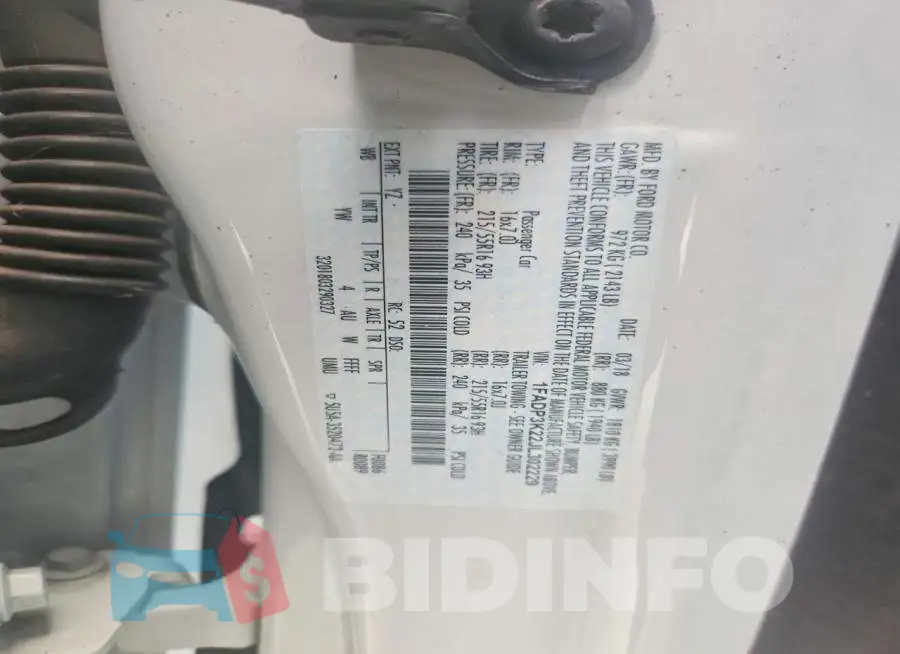 1FADP3K22JL302229 Photo# 13