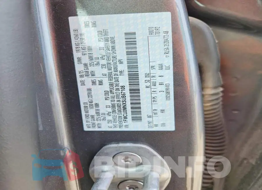 1FMCU0MNXSUB67108 Photo# 12