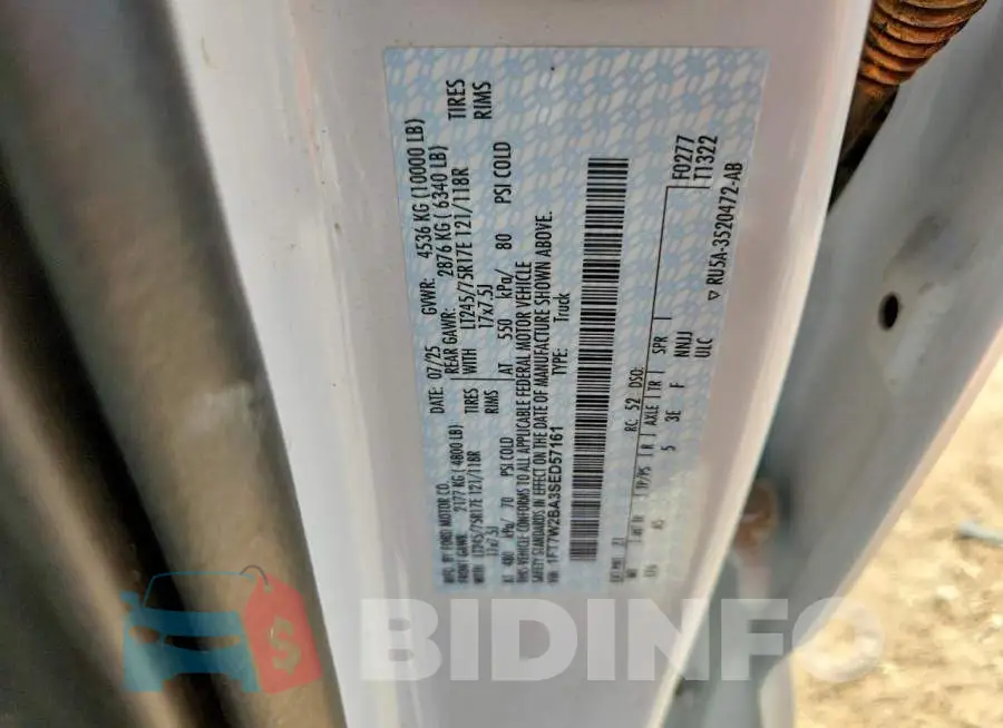 1FT7W2BA3SED57161 Photo# 12
