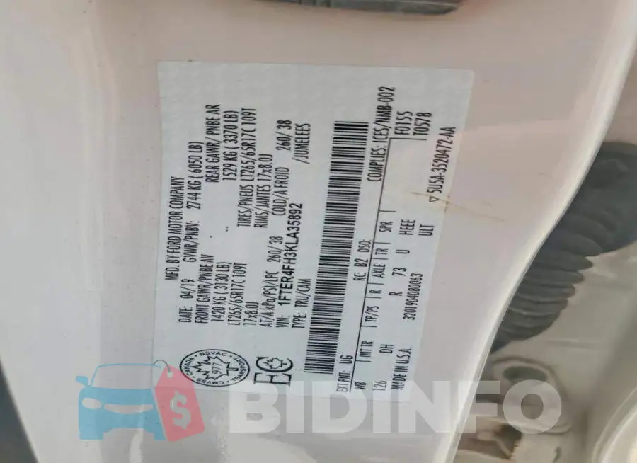 1FTER4FH3KLA35892 Photo# 12