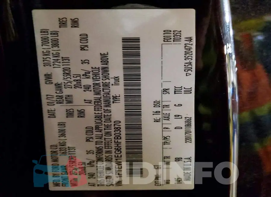 1FTEW1EG6HFB03870 Photo# 12