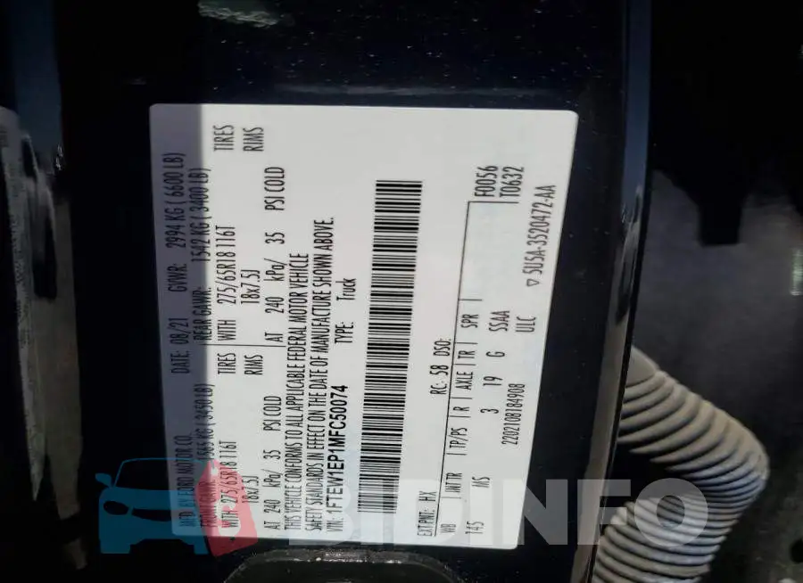 1FTEW1EP1MFC50074 Photo# 13