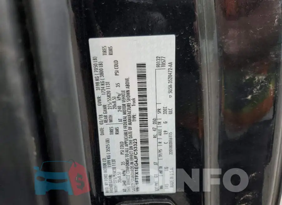 1FTFX1EG4JFC53323 Photo# 12