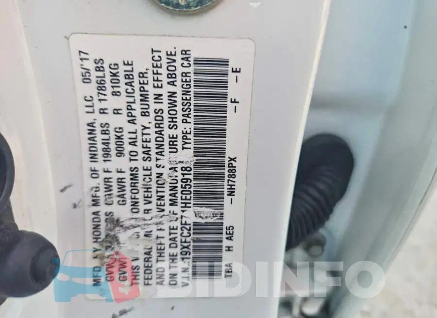 19XFC2F71HE059188 Photo# 13