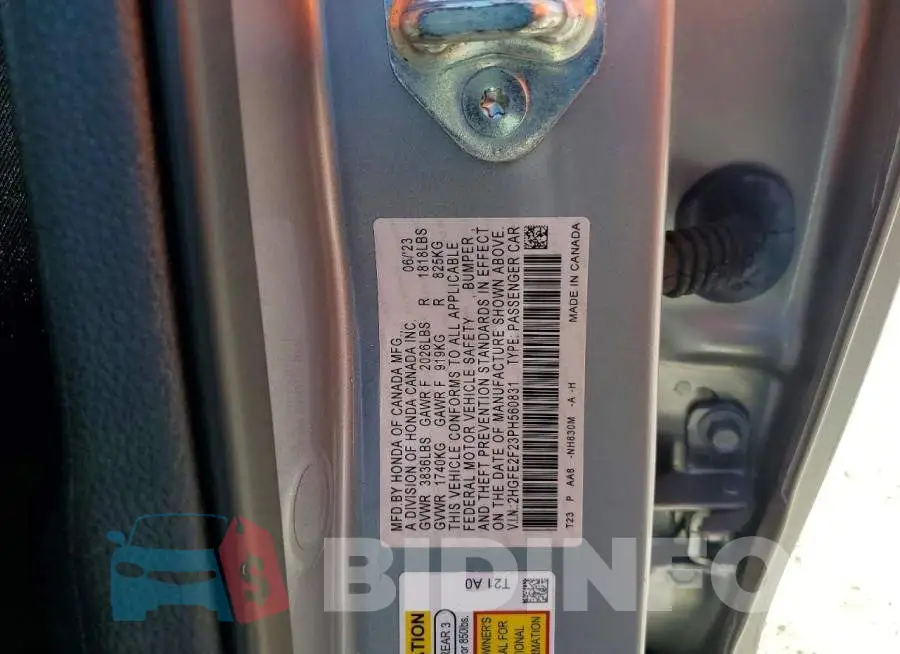 2HGFE2F23PH560831 Photo# 12
