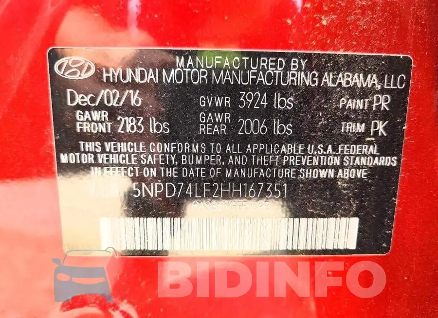 5NPD74LF2HH167351 Photo# 12