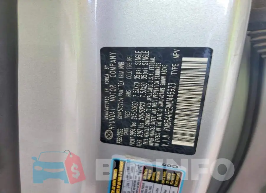 KM8R44HE9NU446923 Photo# 14