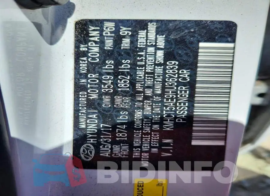KMHCT5AE9HU362839 Photo# 12