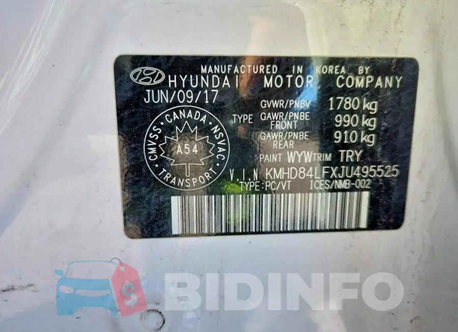 KMHD84LFXJU495525 Photo# 12