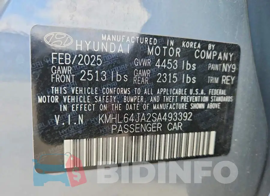 KMHL64JA2SA493392 Photo# 13