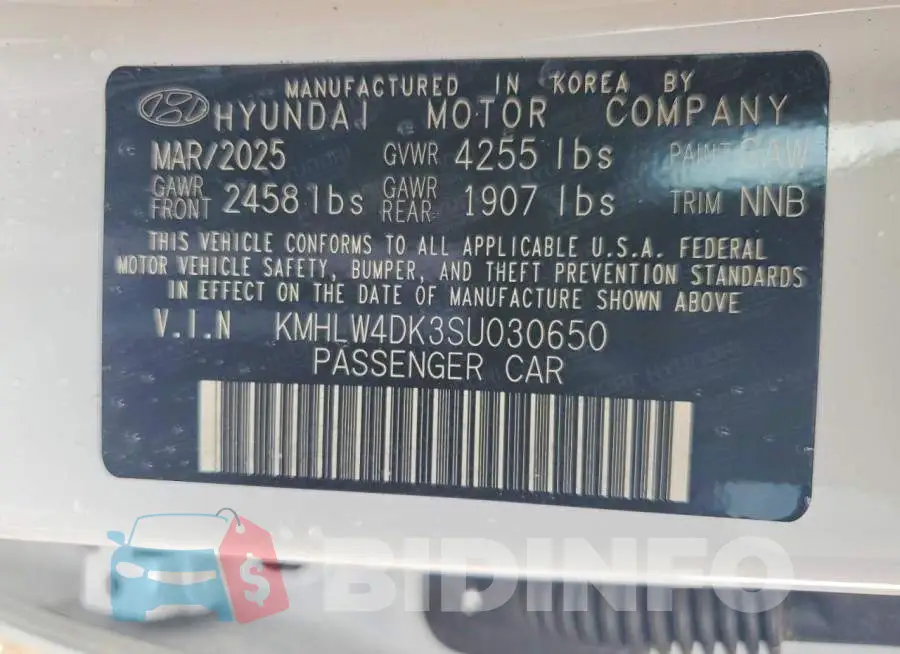 KMHLW4DK3SU030650 Photo# 12