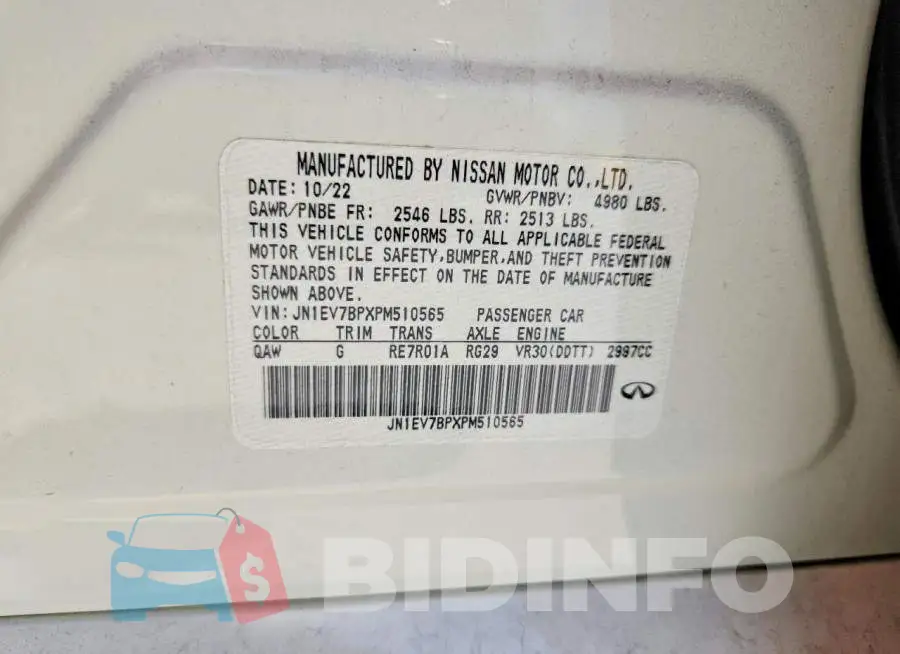 JN1EV7BPXPM510565 Photo# 12