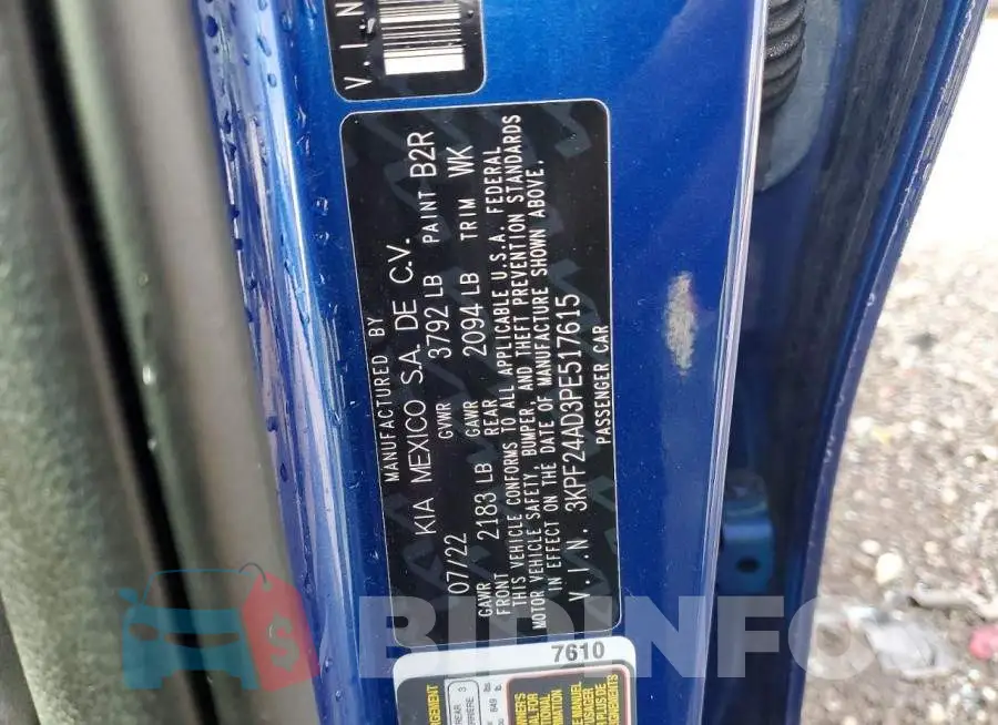 3KPF24AD3PE517615 Photo# 12