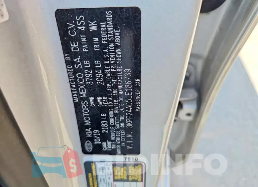 3KPF24AD5LE186739 Photo# 12