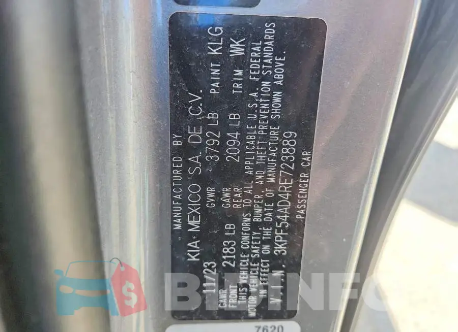 3KPF54AD4RE723889 Photo# 12