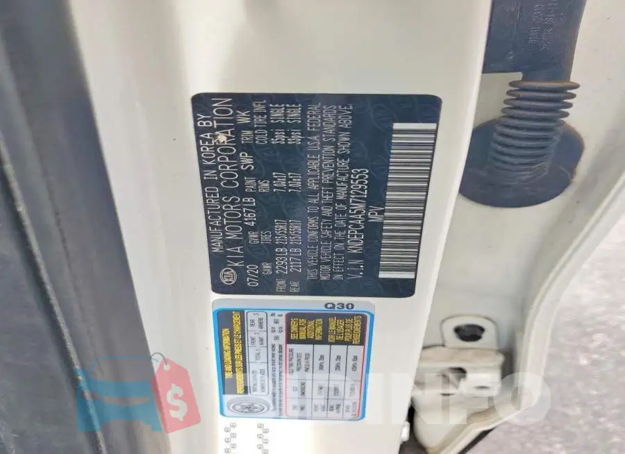 KNDEPCAA5M7129553 Photo# 13