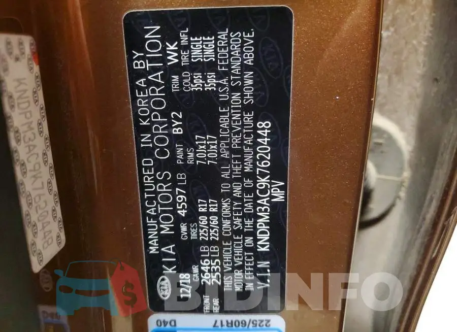 KNDPM3AC9K7620448 Photo# 13