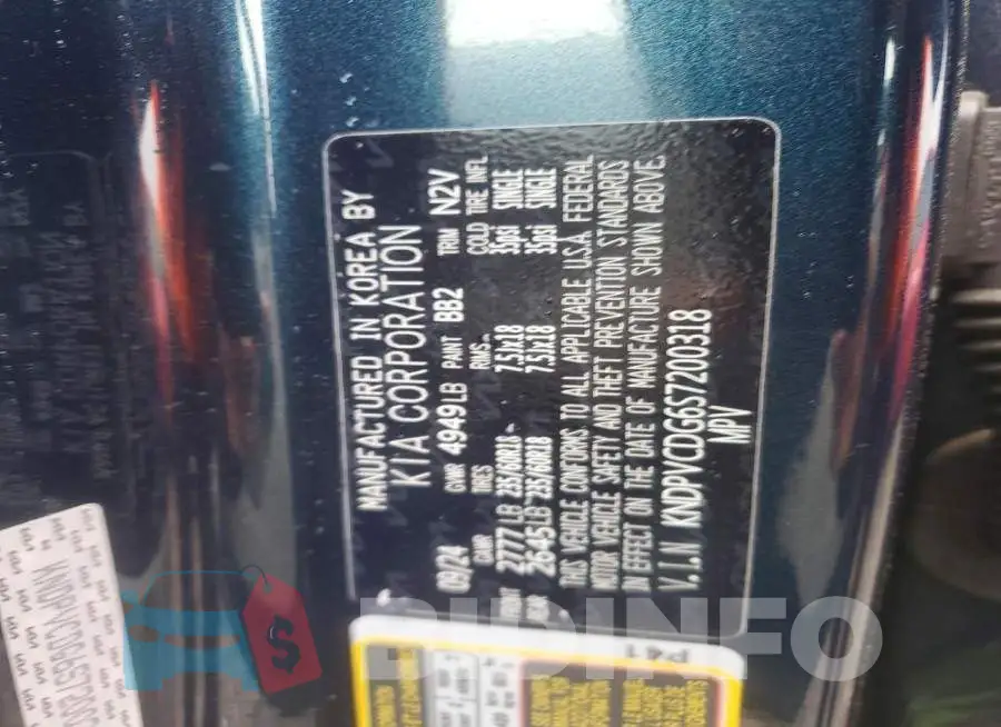 KNDPVCDG6S7200318 Photo# 13