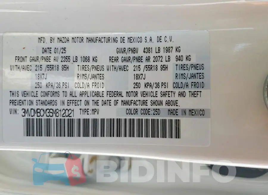 3MVDMBCM3SM812021 Photo# 13