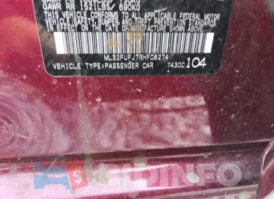 ML32FUFJ7RHF08274 Photo# 13